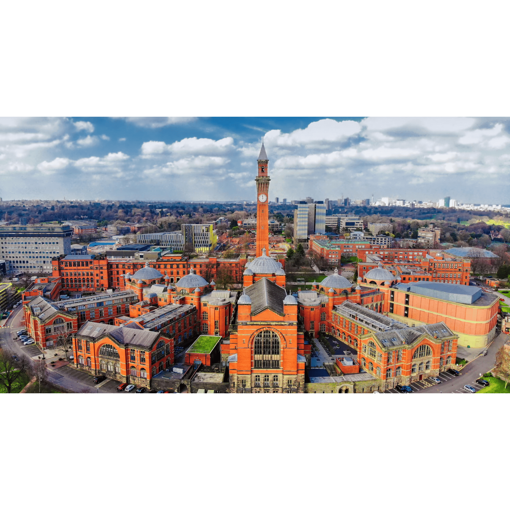 View over the city of Birmingham, UK.