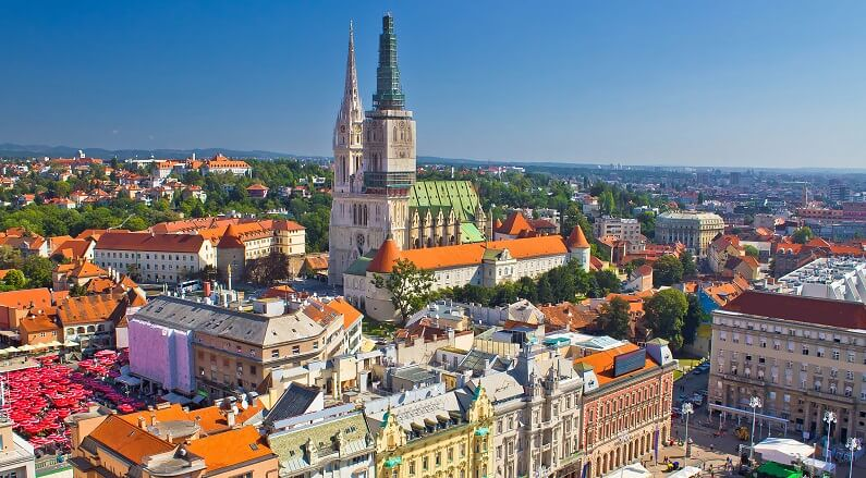 Zagreb in Kroatien, wo Zahnimplantate sehr beliebt sind