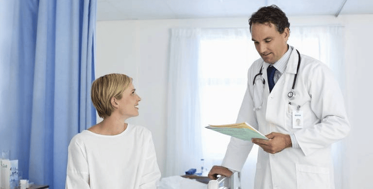 Doctor and Patient in Hospital