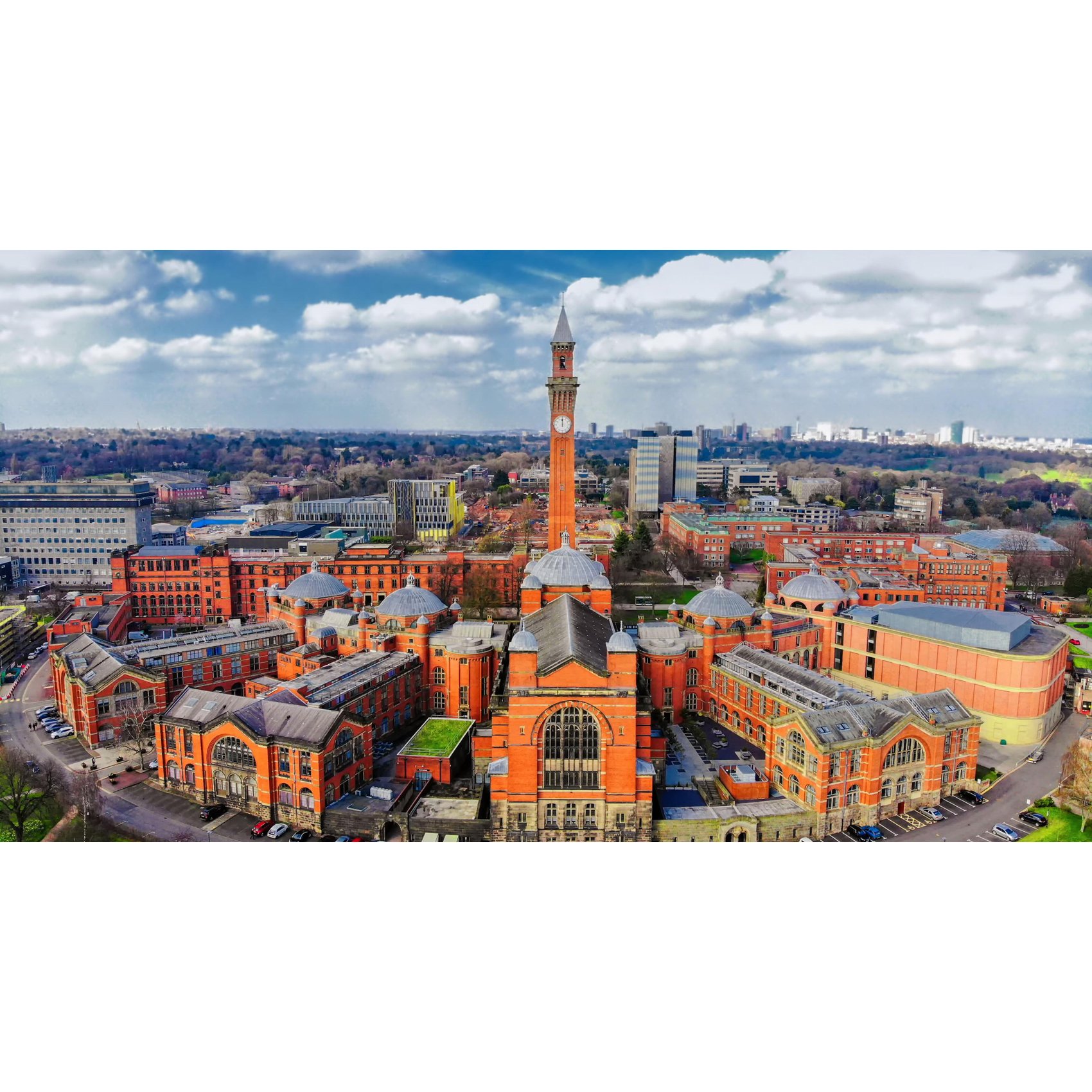 View over the city of Birmingham, UK.