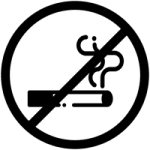 Zwart wit roken niet toegestaan afbeelding.