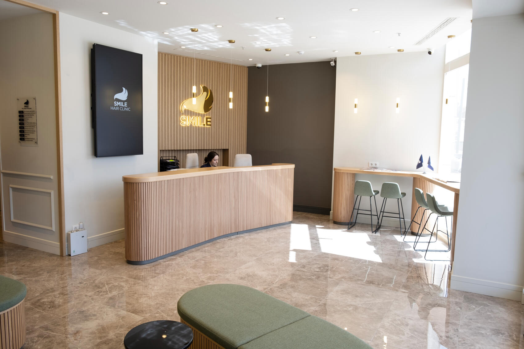 Lobby area at Smile Hair Clinic 2