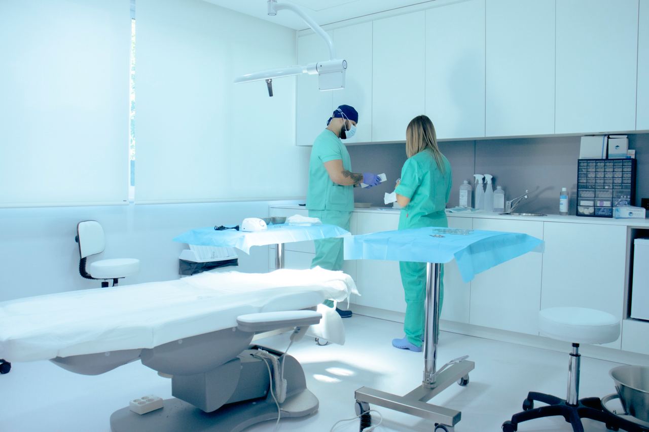 One of the operating rooms at Hospital Capilar