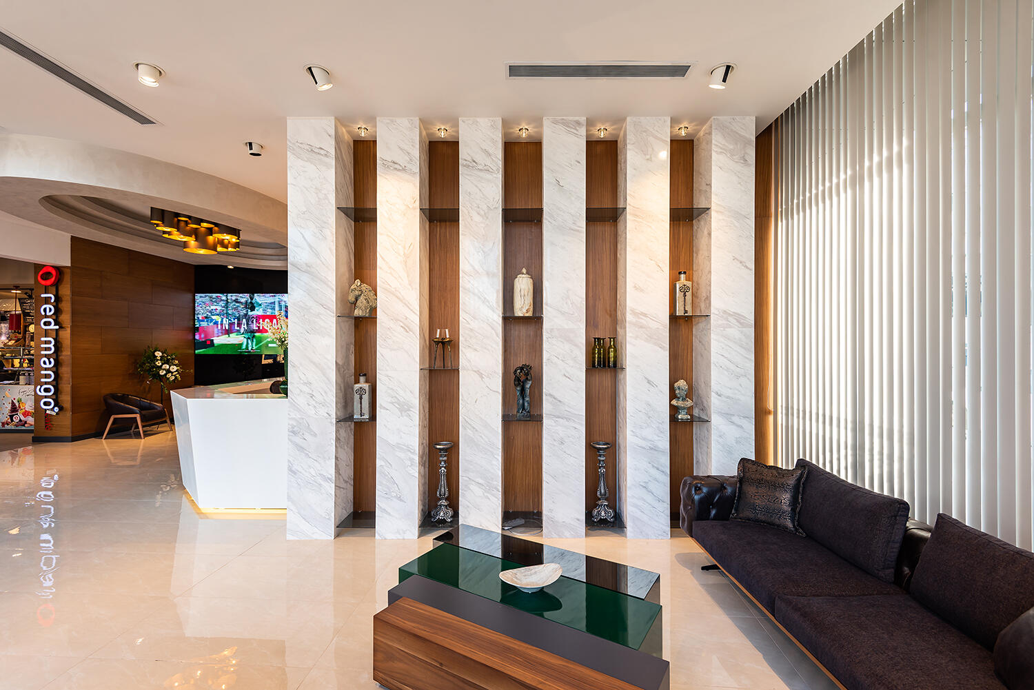 Lobby area at HWT Hair Transplant Center