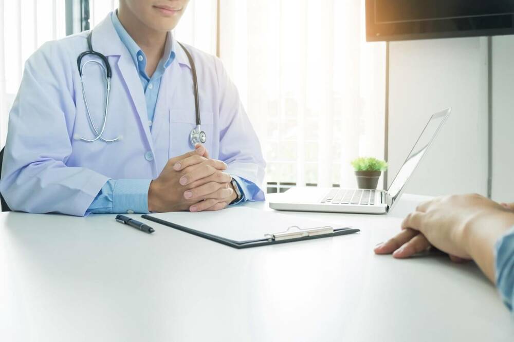 Female doctor consultation