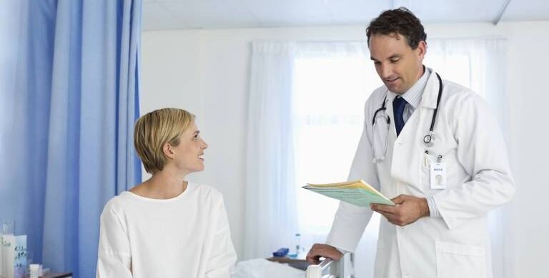 Doctor and Patient in Hospital